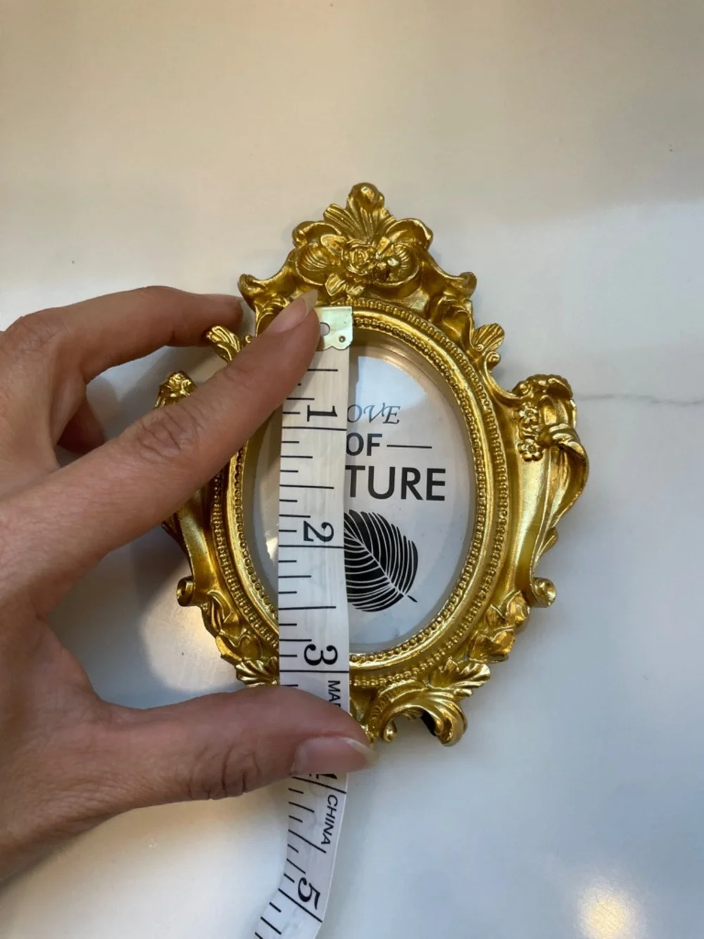 Gold Ornate Oval Picture Frame – Love of Nature